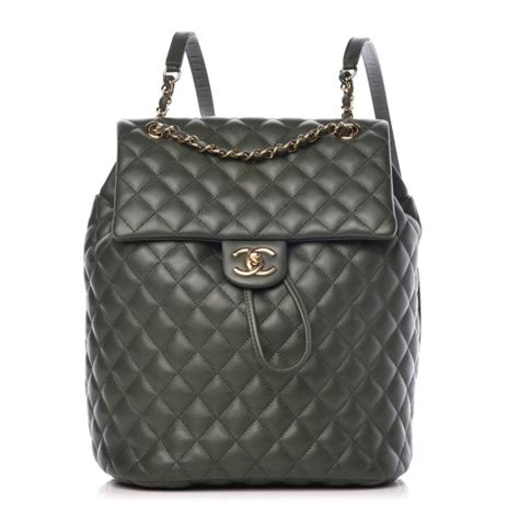 chanel urban spirit backpack green|Chanel urban spirit backpack sizes.